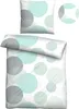A bedding set with a polka dot pattern. Produktbild-Vorschau