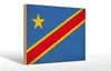 Holzschild Flagge DR Kongo 30x20cm Flag Congo Vintage Produktbild-Vorschau 1