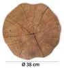 Abwaschbare Tischsets 6er Set Baumstamm Holz-Optik rund Produktbild-Vorschau 2