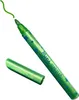 A green glitter marker with a cap next to it, and a green line drawn on a white background. Voir les images du produit