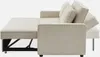 sweeek - Divano letto a 2 posti con rivestimento in velluto Anteprima dell’immagine prodotto 3