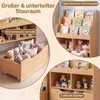 COSTWAY Kinderregal mit 5 Ebenen, Holz Bücherregal mit Produktbild-Vorschau 4