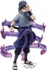 A figurine of Sasuke Uchiha from Naruto Shippuden, with purple energy effects. Podgląd zdjęcia produktu