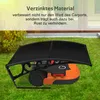 Izrielar Schwarze Rasenmäher Garage aus robuster PC-Platte Produktbild-Vorschau 5
