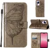 Lederhülle für Xiaomi 13 Lite 5G Schmetterling Prägung Flip Produktbild-Vorschau 1