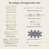 Sweiko Topfset,16-Teiliges Kochgeschirr-Set，Keramik Topfset Produktbild-Vorschau 2