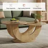 Tribesigns Runde Couchtisch, 2-Tier Couchtisch mit Produktbild-Vorschau 6