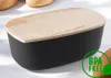 Brotkasten mit Deckel aus Buchenholz BFA Free schwarz Produktbild-Vorschau 4