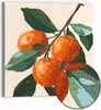 DEQORI Hybrid Leinwand Bild 30x30 cm 'Orangenfrische' Produktbild-Vorschau 1