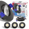 Maxkomfort 3er Set LED Einbaustrahler Schwarz - Schwenkbar Produktbild-Vorschau 1