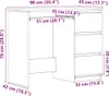 vidaXL Schreibtisch Sonoma-Eiche 90x45x76 cm Holzwerkstoff Produktbild-Vorschau 7