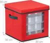 Scatola porta palline di Natale Relaxdays, per 64 palline, Anteprima dell’immagine prodotto 4