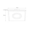 Glass Deckenstrahler Einbaustrahler CRYSTAL BLACK Produktbild-Vorschau 6