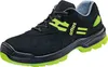 A single black and green safety shoe is shown against a white background. Produktbild-Vorschau