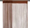 Fadenvorhänge 2 Stk. 100 x 250 cm Braun Produktbild-Vorschau 1