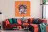 MuchoWow® Poster Schädel - Indianerkopf - Retro 100x100 cm Produktbild-Vorschau 2