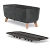 A planter with legs and a separate insert tray, shown against a white background. Náhled obrázku produktu
