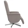 Fauteuil de relaxation pratique avec pied Tissu Taupe - Voir les images du produit 4