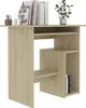 A wooden desk with books and a plant. Anteprima dell’immagine prodotto