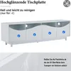 Meuble TV Merax ultrabrillant au design incurvé et Voir les images du produit 14