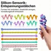 6er Set Silikon Fidget Sensory Sticks –  lebensmittelechtem Produktbild-Vorschau 3