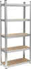 Metall-Lagerregal 150x70x30 Garage Silber 5 Regale Rebel Produktbild-Vorschau 1