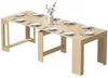 HOMCOM Uitschuifbare eettafel, 48-240 x 90 cm, eettafel Productafbeelding-voorbeeld 1