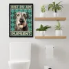 Irischer Wolfshund - Bist du am Pupsen? Hunde Poster Produktbild-Vorschau 2