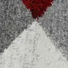 Moderner Wohnzimmerteppich mit abstraktem Muster grau rot Produktbild-Vorschau 2