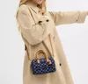 Dámská kabelka Coach Mini Rowan, crossbody model, v modré Náhled obrázku produktu 3