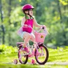 Košík na bicykel pre deti dievčatá predné tkané ratanové Náhľad obrázku produktu 8