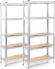 Wiltec sada 2x těžký regál 154x75x30cm, celkové zatížení Náhled obrázku produktu 1