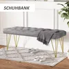 HOMCOM Sitzbank Schuhbank Sitztruhe Eingangsbereich Velvet Produktbild-Vorschau 6