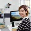 Relaxdays Monitorständer, 2 Schubladen, PC Erhöhung für Produktbild-Vorschau 3
