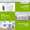 Juskys Aufbewahrungsbox mit Deckel - 6er Set Kunststoff Produktbild-Vorschau 4