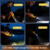 Solar Taschenlampe Handkurbel mit Karabiner, Tragbar LED Produktbild-Vorschau 6