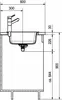Franke Spüle STRATA STG 614-78 Steingrau mit Stopfenventil Produktbild-Vorschau 12