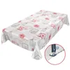 Tischdecke Wachstuch Retro Grau Robust Wasserabweisend Produktbild-Vorschau 2