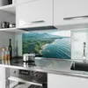 Küchenrückwand Spritzschutz Glas mit Motiv Küstenlandschaft Produktbild-Vorschau 2
