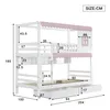 Merax Etagenbett 90x200 cm mit Schubladen und Regal,  Produktbild-Vorschau 5