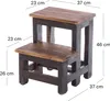 STEP "STEP" | 46x37 cm (VxŠ), regenerované drevo | Stolička Náhľad obrázku produktu 2
