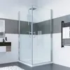 IMPTS Pendeltür Duschkabine Eckeinstieg 90x90x195cm Produktbild-Vorschau 1