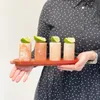 Salz-shotglazen, set van 4, met houten standaard. Productafbeelding-voorbeeld 11