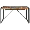 vidaXL Tavolo da pranzo 140x140x75 cm in legno massiccio Anteprima dell’immagine prodotto 1