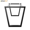 A black metal table base is shown against a white background. Produktbild-Vorschau