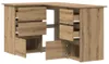 vidaXL Eckschreibtisch Artisan-Eiche 145x100x76 cm Produktbild-Vorschau 4