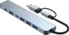 INF 2 v 1 USB-C / USB hub 7 portů USB 3.0 pro Windows MacOS Náhled obrázku produktu 1