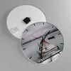 Wanduhr - Rund - Glasuhr - Brücke See - 40x40cm - Produktbild-Vorschau 2