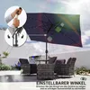 Outsunny Sonnenschirm LED Solar ca. 300 x 200cm knickbar Produktbild-Vorschau 8