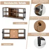 Collage of images showing details of a TV stand. Podgląd zdjęcia produktu